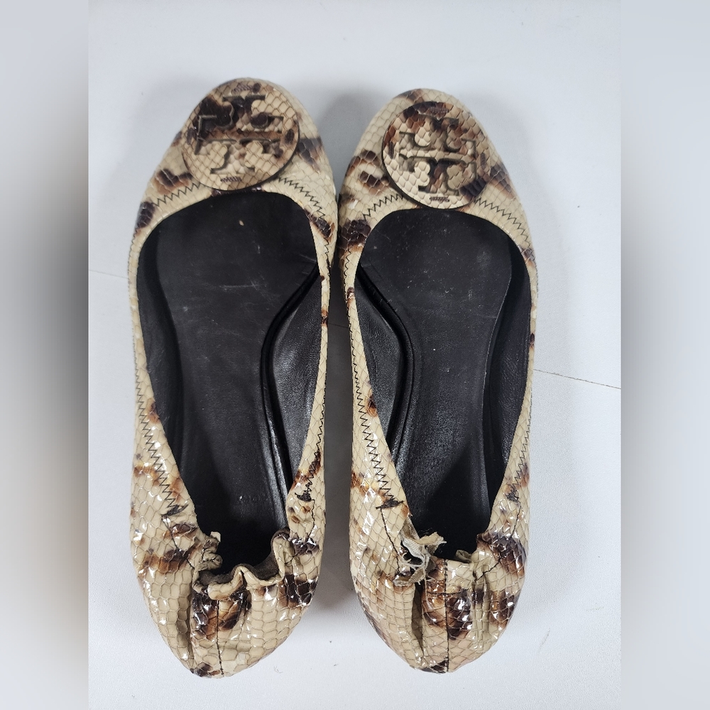 Tory Burch Snakeskin Flats